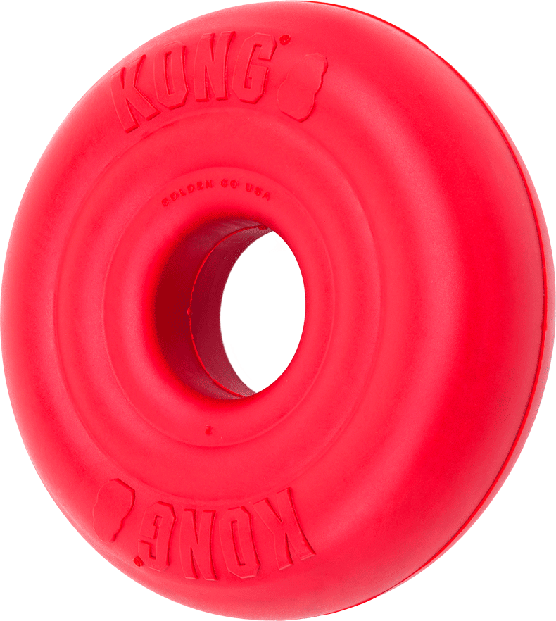 Brinquedo Kong Donut Vermelho para Cães - Tam. G