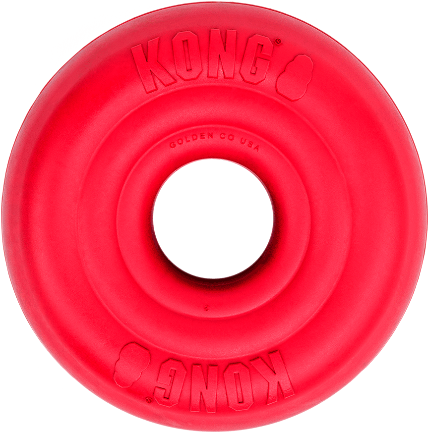 Brinquedo Kong Donut Vermelho para Cães - Tam. G