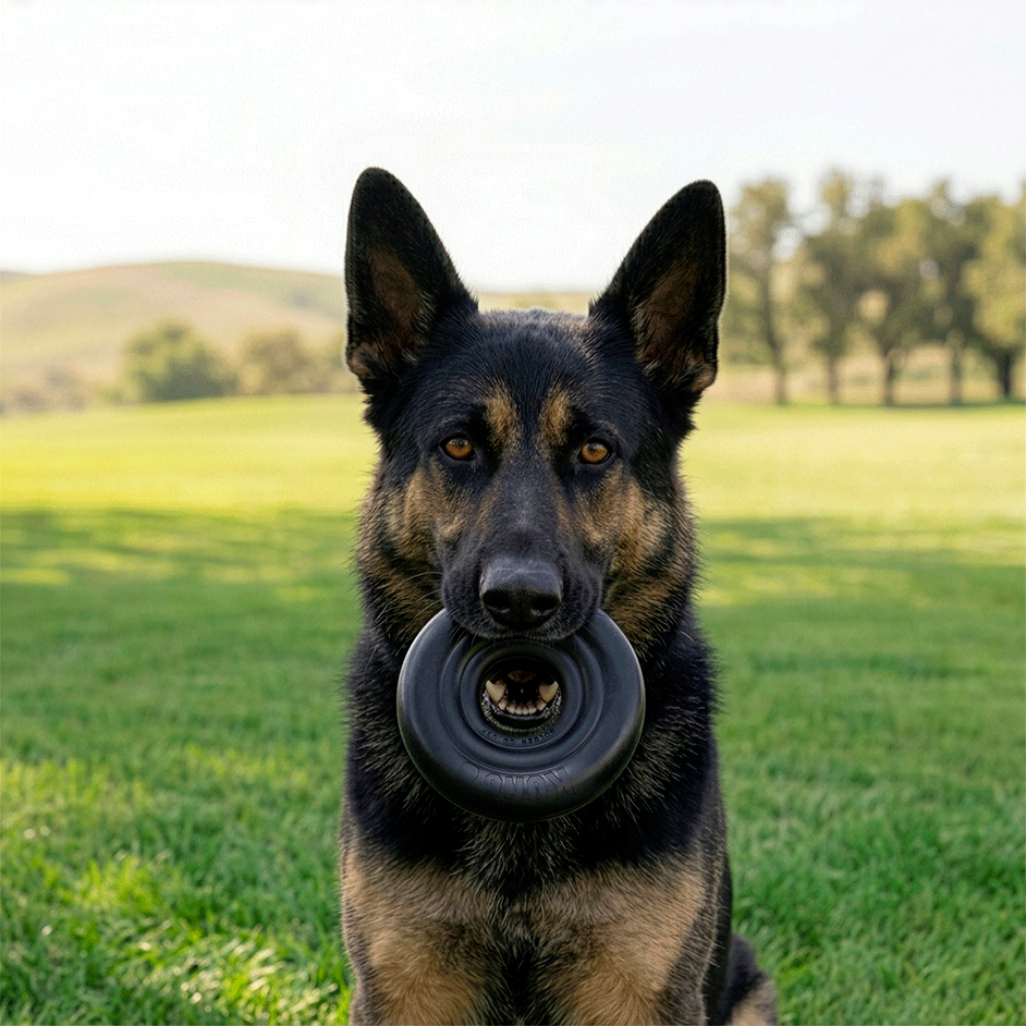 Brinquedo Kong Donut Preto para Cães - Tam. Único