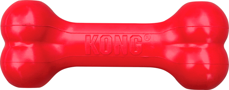 Brinquedo Porta Petisco Kong Goodie Bone Vermelho para Cães - Tam. Único