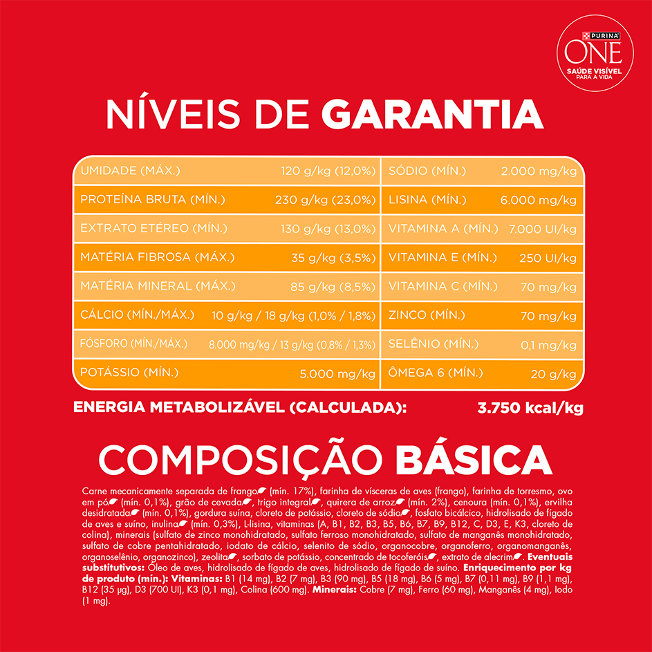 Ração Seca Purina One Microbioma Equilibrado para Cães Adultos Raças Média e Grande sabor Frango - 2,5Kg