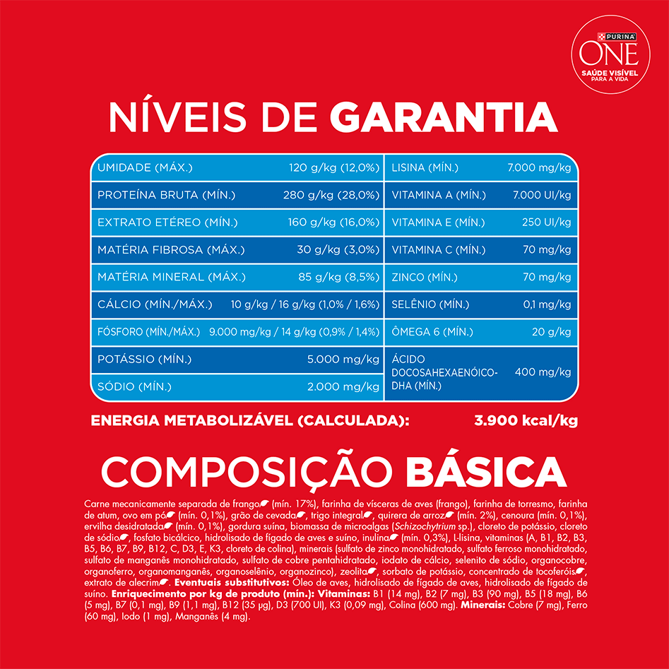 Ração Seca Purina One Microbioma Equilibrado para Cães Filhotes Todas as Raças sabor Frango - 2,5Kg