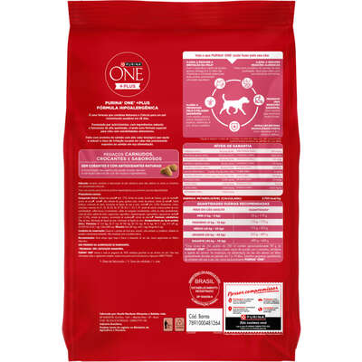 Ração Seca Purina One Plus Hipoalergênica para Cães Adultos Todas as Raças sabor Salmão