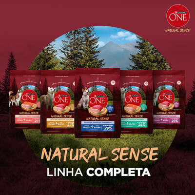 Ração Seca Purina One Natural Sense para Cães Adultos Raças Média e Grande sabor Frango e Carne