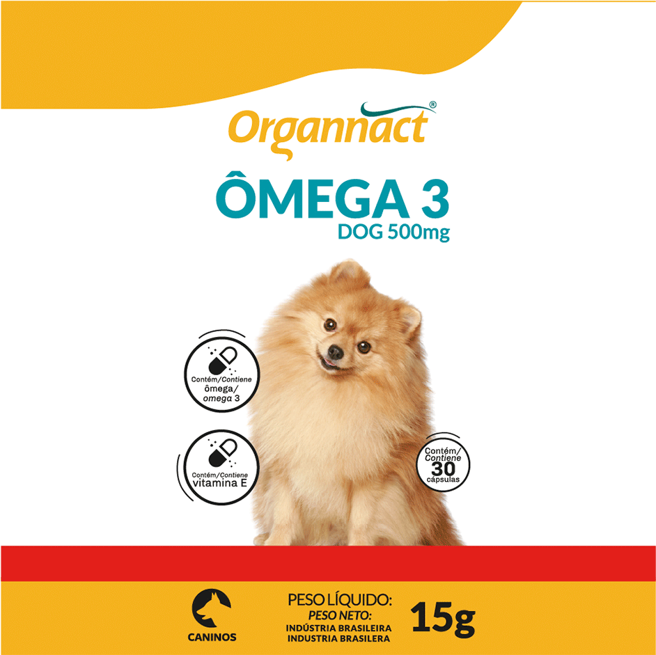 Suplemento Vitamínico Organnact Omega 3 Dog 500 - 15 g