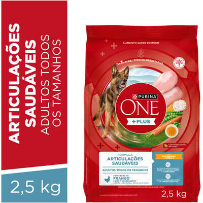 Ração Seca Purina One Plus Articulações Saudáveis para Cães Adultos Todas as Raças sabor Frango