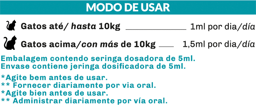Suplemento Vitamínico Organnact Ômega 3+6+D Cat - 30 mL