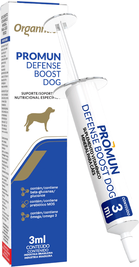 Suporte Nutricional Específico Organnacat Promun Defense Boost Dog - 3 mL