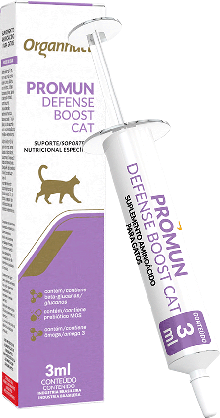 Suporte Nutricional Específico Organnacat Promun Defense Boost Cat - 3 mL