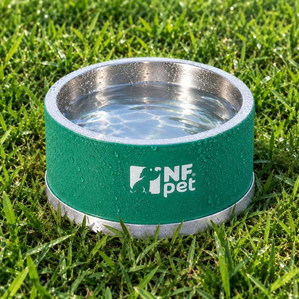 Bebedouro NF Pet Térmico Gelate Verde para Cães - 2 L