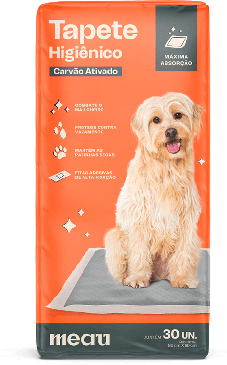 Tapete Higiênico Meau com Carvão Ativado para Cães - 30 Unidades
