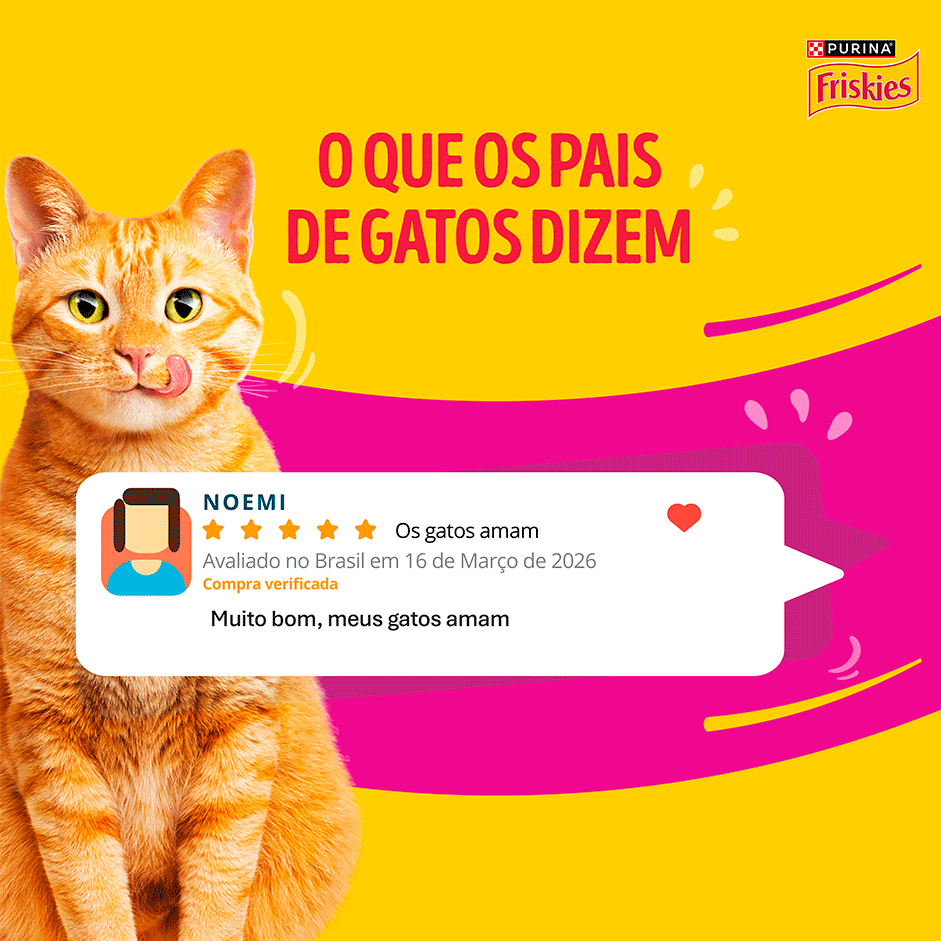 Ração Úmida Friskies para Gatos Adultos Sabor Frango 85 g - Leve 15 Pague 12
