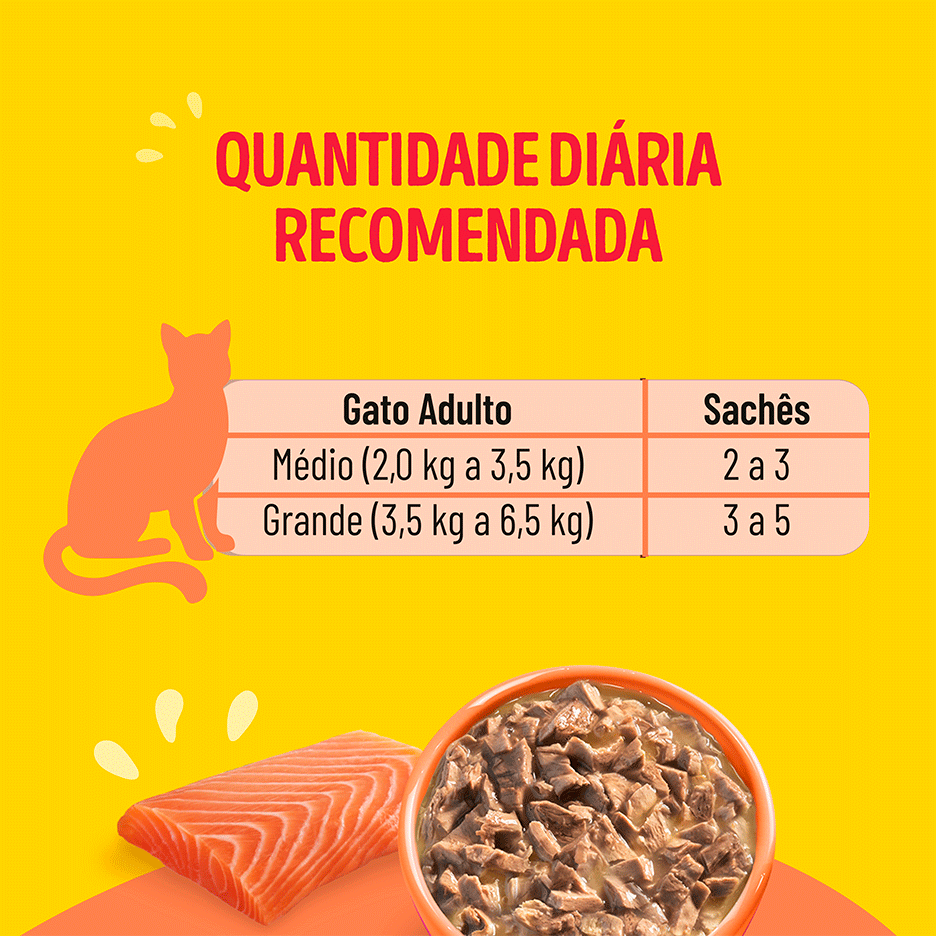 Ração Úmida Friskies para Gatos Adultos Sabor Salmão 85 g - Leve 15 Pague 12