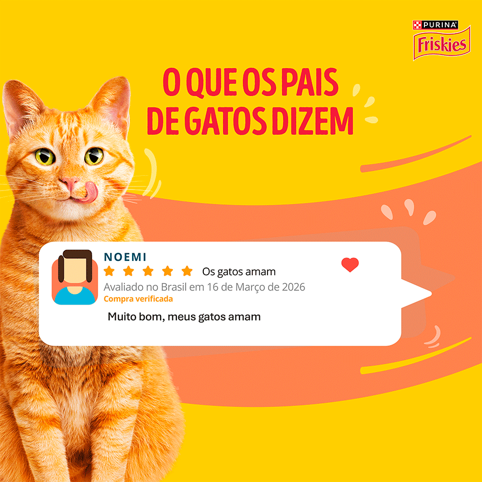 Ração Úmida Friskies para Gatos Adultos Sabor Salmão 85 g - Leve 15 Pague 12