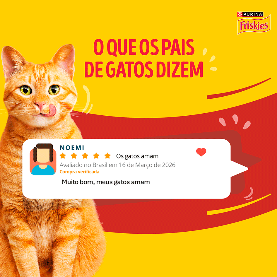 Ração Úmida Friskies para Gatos Adultos Sabor Carne 85 g - Leve 15 Pague 12