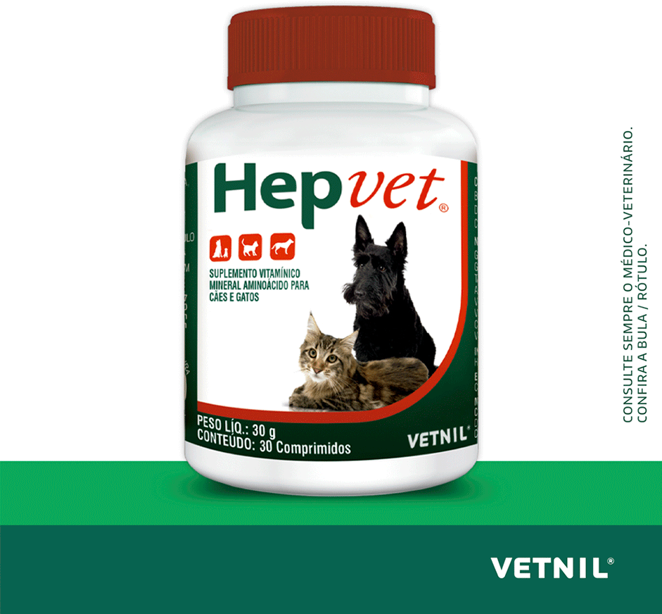 Suplemento Vitamínico Vetnil Hepvet para Cães e Gatos - 30 g