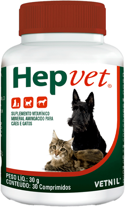 Suplemento Vitamínico Vetnil Hepvet para Cães e Gatos - 30 g