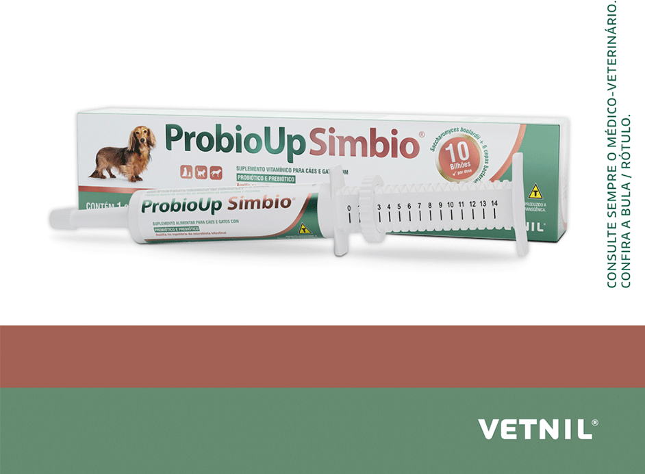 Suplemento Alimentar Vetnil Probioup Simbio para Cães e Gatos - 14 g
