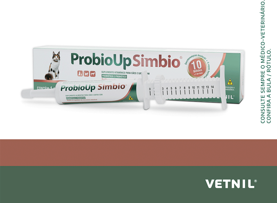Suplemento Alimentar Vetnil Probioup Simbio para Cães e Gatos - 14 g