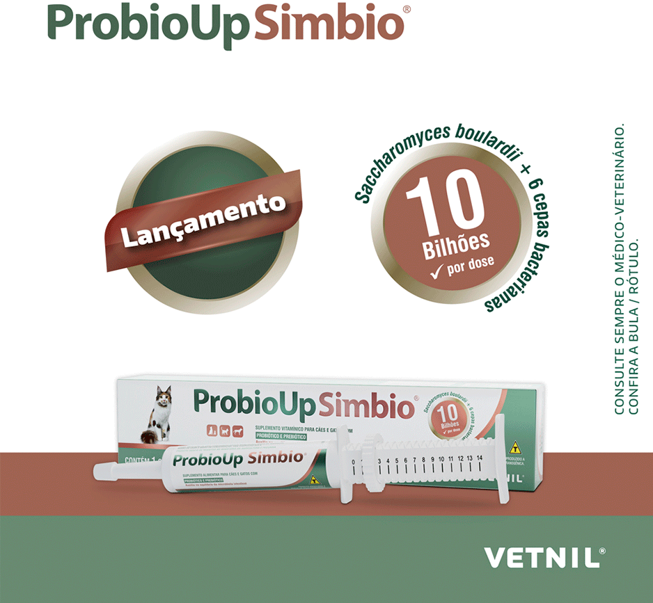 Suplemento Alimentar Vetnil Probioup Simbio para Cães e Gatos - 14 g