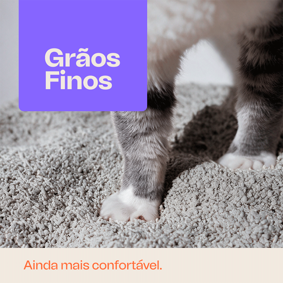 Granulado de Tofu com Carvão Ativado Meau Grãos Finos para Gatos - 3,5Kg