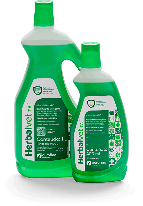 Desinfetante Ouro Fino Herbalvet Bactericida - 1 Litros