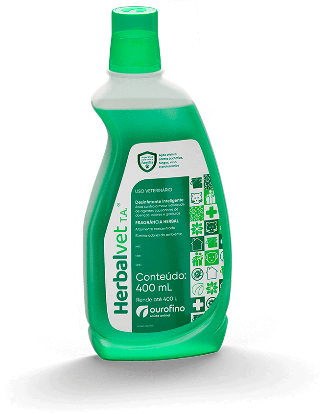 Desinfetante Ouro Fino Herbalvet Bactericida - 1 Litros