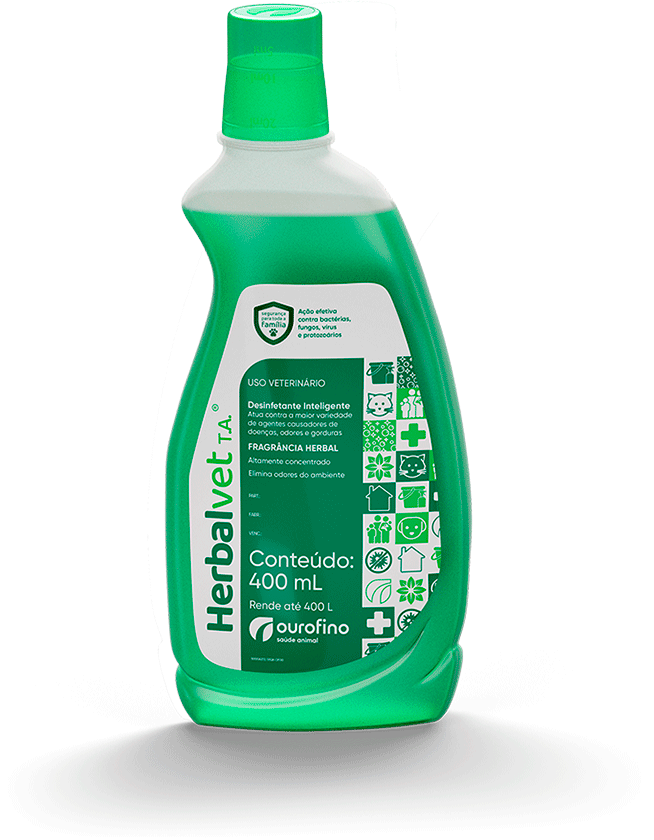 Desinfetante Ouro Fino Herbalvet Bactericida - 1 Litros