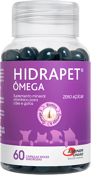 Suplemento Agener Hidrapet Ômega Zero Açúcar - 60 Cápsulas