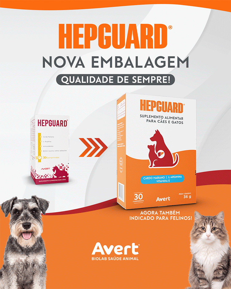 Suplemento Alimentar Avert Hepguard para Cães e Gatos - 30 Comprimidos