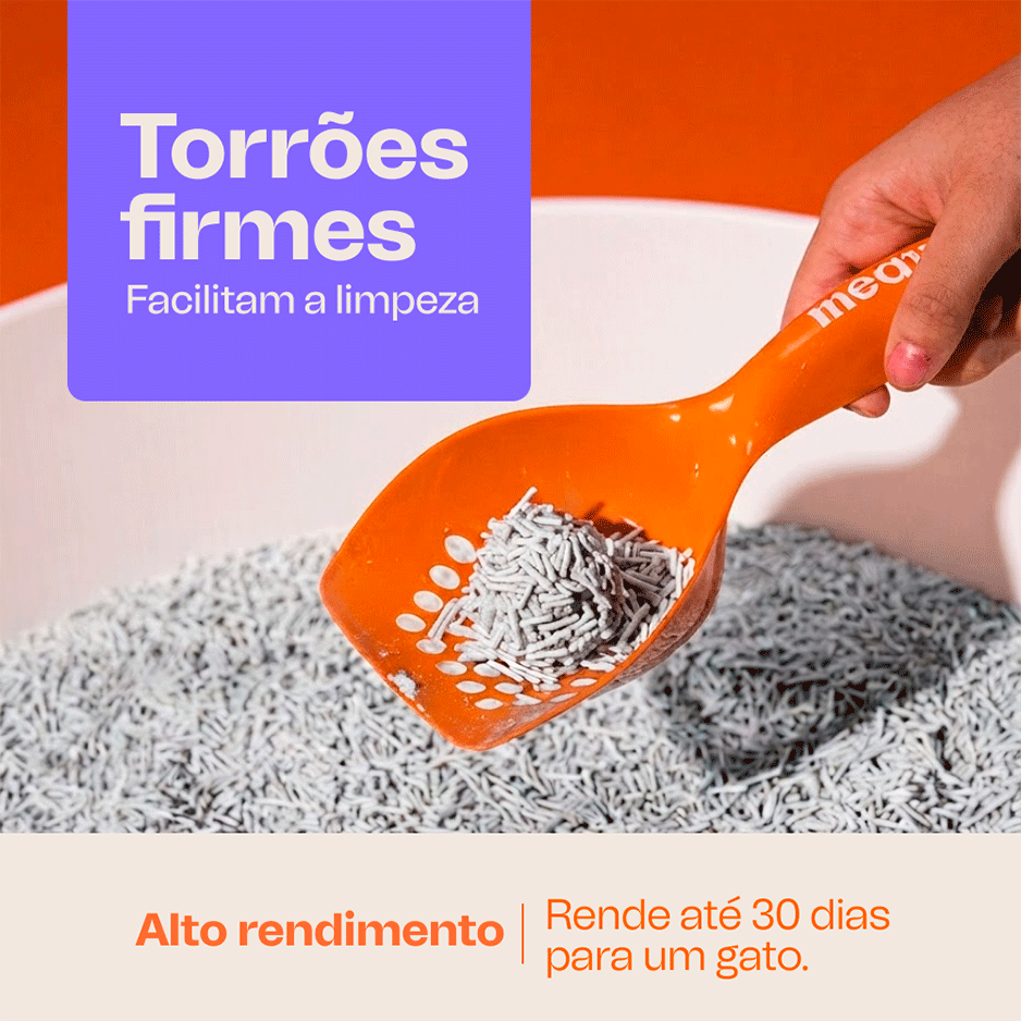 Granulado de Tofu Meau com Carvão Ativado para Gatos - 2,5Kg