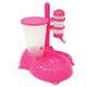 Bebedouro Chalesco de Bilha e Comedouro Automático Rosa