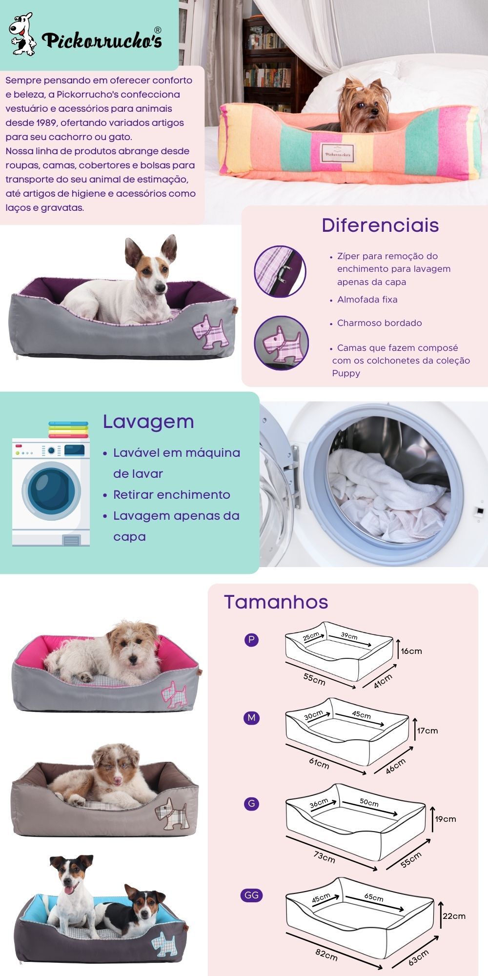 Encontre Cama Pickorruchos Puppy Rosa com entrega para todo o Brasil na Petlove. Te ajudamos a cuidar do seu pet como ele merece!