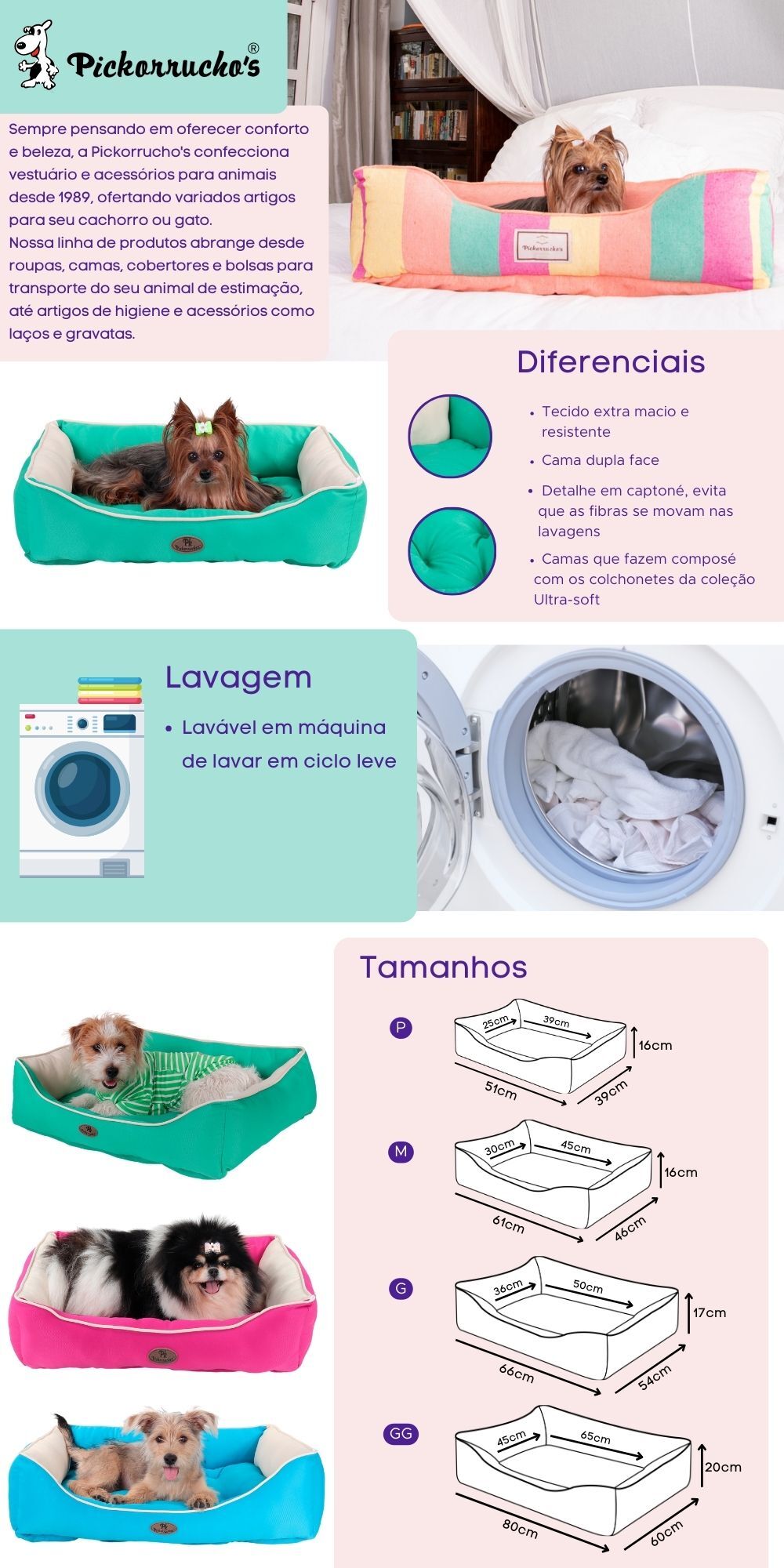 Encontre Cama Ultra Soft Pickorruchos Dupla Face Rosa com entrega para todo o Brasil na Petlove. Te ajudamos a cuidar do seu pet como ele merece!