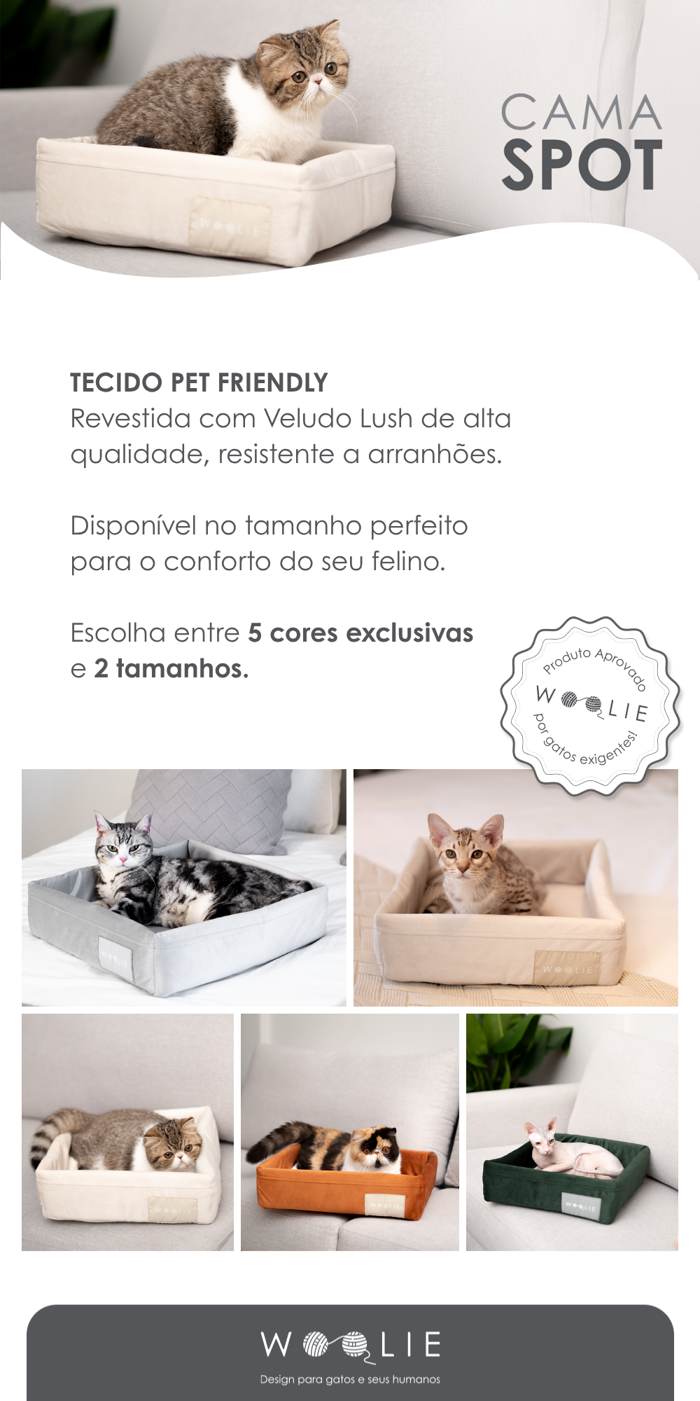 Encontre Cama Spot Woolie Bege para Gatos com entrega para todo o Brasil na Petlove. Te ajudamos a cuidar do seu pet como ele merece!