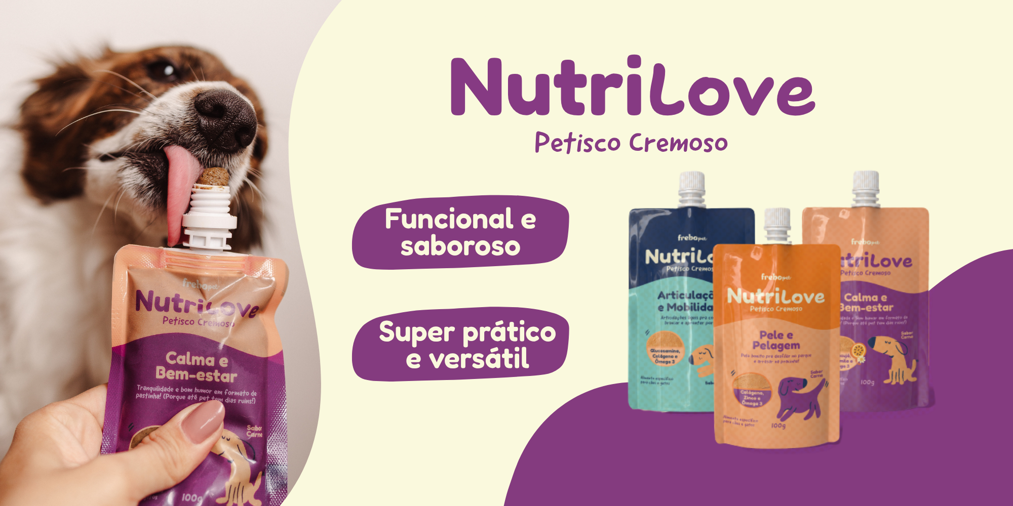 Encontre Petisco Cremoso Nutrilove Calma e Bem Estar para Cães e Gatos com entrega para todo o Brasil na Petlove. Te ajudamos a cuidar do seu pet como ele merece!