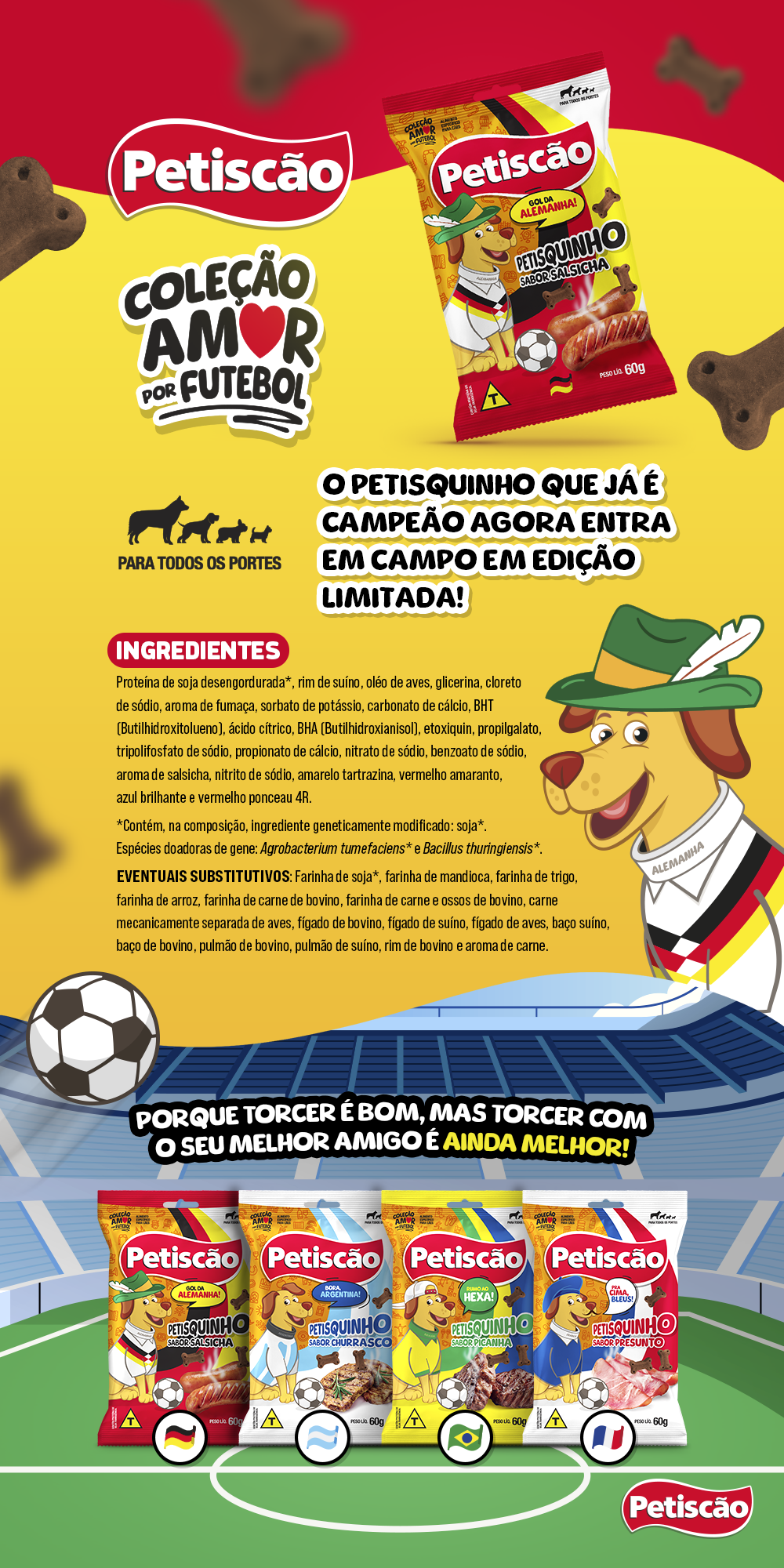 Encontre Biscoito Petiscão Alemanha para Cães Sabor Salsicha com entrega para todo o Brasil na Petlove. Te ajudamos a cuidar do seu pet como ele merece!